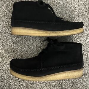 Clarks Original Black Suede Weaver Boot - Size 8